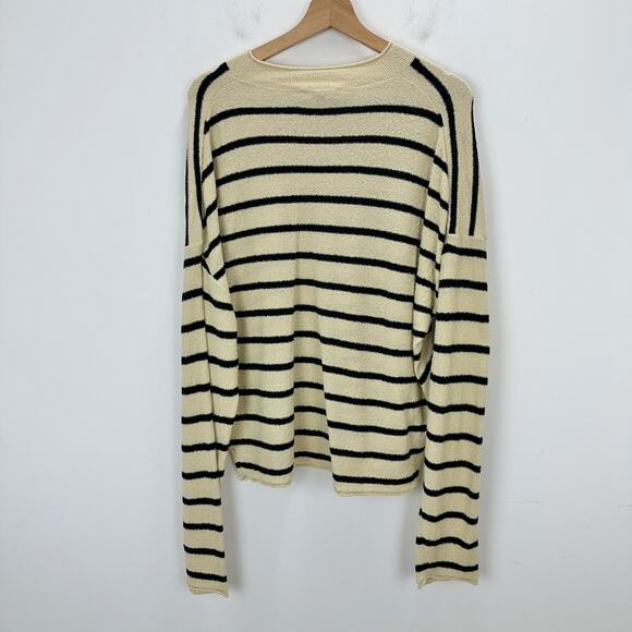 J.Crew Cropped Boucle Rollneck Sweater Striped Cotton Blend Nautical XXL NWT - Picture 11 of 13